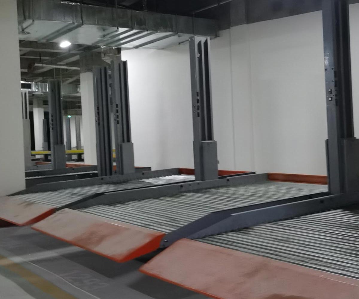 萬州兩層簡易類立體停車設備安裝