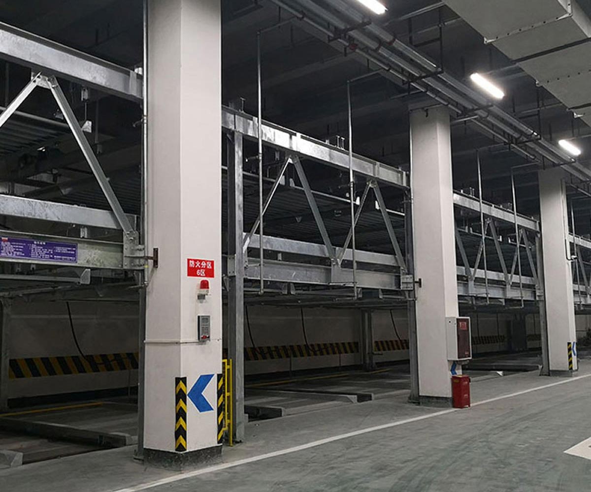 湖北二層升降橫移立體停車庫過規劃