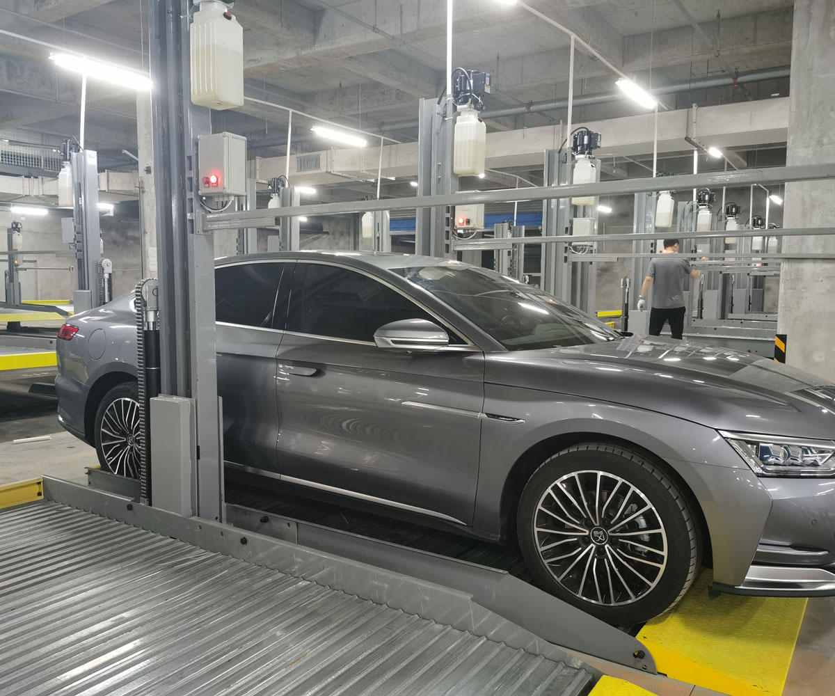 梁平雙層升降式機械式停車位回收