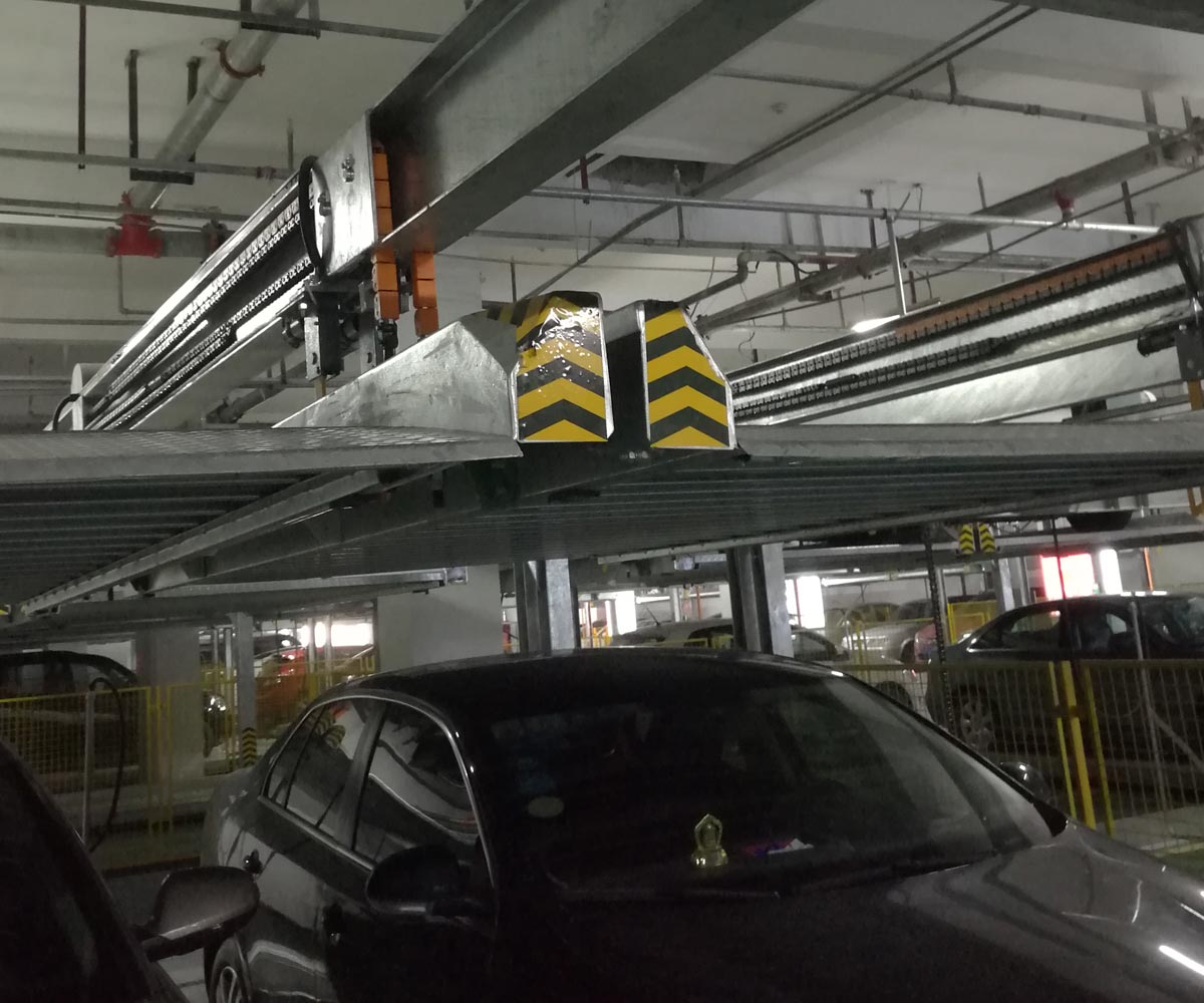 小區(qū)雙柱簡易升降機械停車場