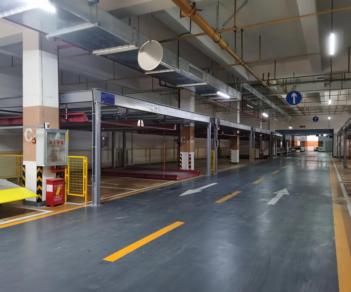 陜西地下室2層簡(jiǎn)易類立體停車庫(kù)