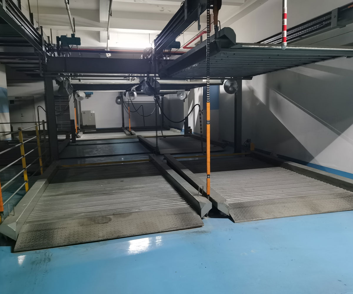 負一正四地坑式PSH5D1五層升降橫移機械式停車設備 負一正四地坑式PSH5D1五層升降橫移機械式停車設備